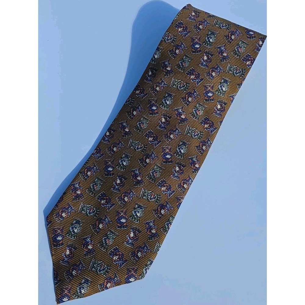 Christian Dior Monsieur Neck Tie Mens Multicolor Silk Classic Made In USA